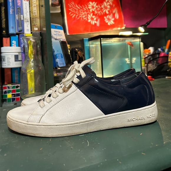 Blue and White Micheal Kors Sneakers - Picture 5 of 14